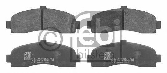 Комплект тормозных колодок, дисковый тормоз FEBI BILSTEIN 16262