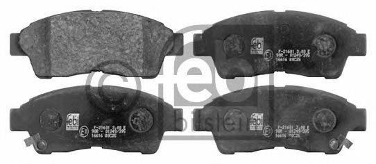 Комплект тормозных колодок, дисковый тормоз FEBI BILSTEIN 16616