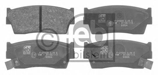 Комплект тормозных колодок, дисковый тормоз FEBI BILSTEIN 16656