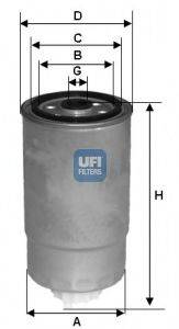 Паливний фільтр UFI 24.351.00