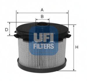 Топливный фильтр UFI 26.688.00