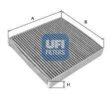 Фильтр, воздух во внутренном пространстве UFI 54.100.00