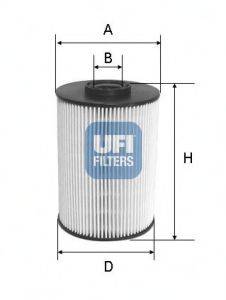 Паливний фільтр UFI 26.055.00