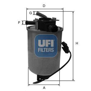 Паливний фільтр UFI 24.018.01