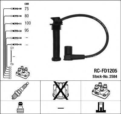 Комплект проводов зажигания NGK 2584