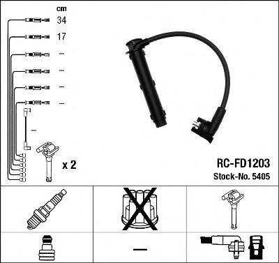 Комплект проводов зажигания NGK 5405