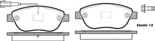 Комплект тормозных колодок, дисковый тормоз ROADHOUSE 2859.11