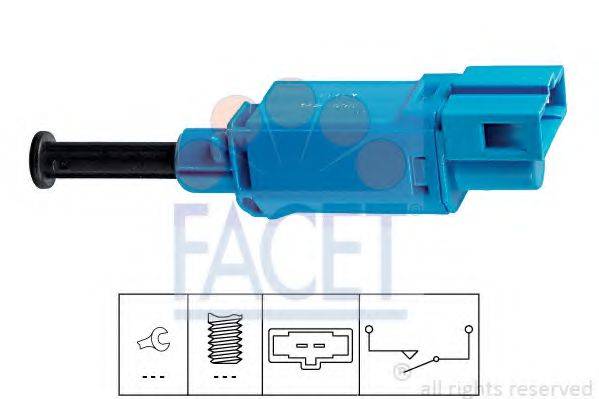 Выключатель фонаря сигнала торможения; Выключатель, привод сцепления (Tempomat) FACET 7.1142