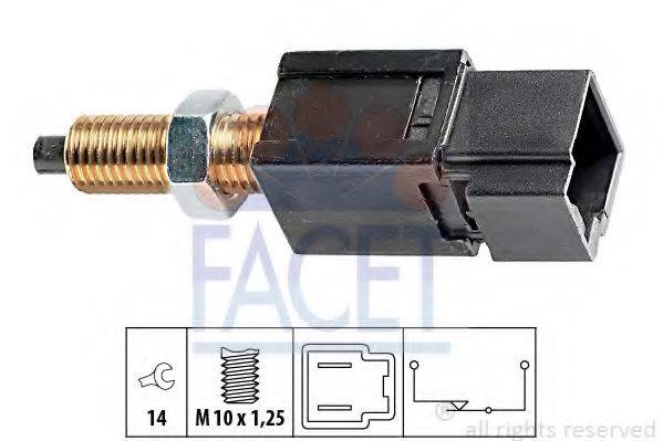 Выключатель фонаря сигнала торможения; Выключатель, привод сцепления (Tempomat) FACET 7.1052