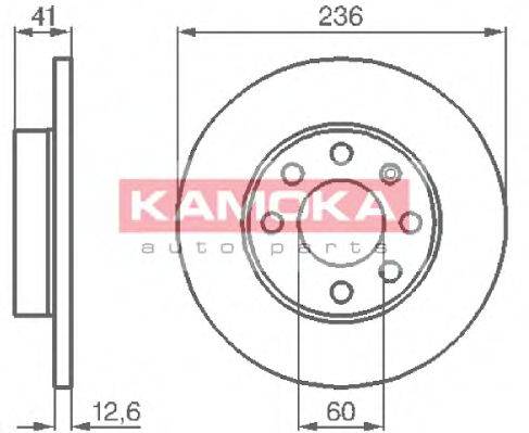 Тормозной диск KAMOKA 103232