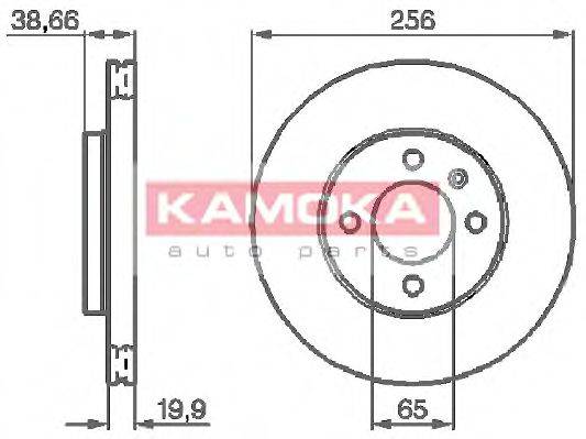 гальмівний диск KAMOKA 103414