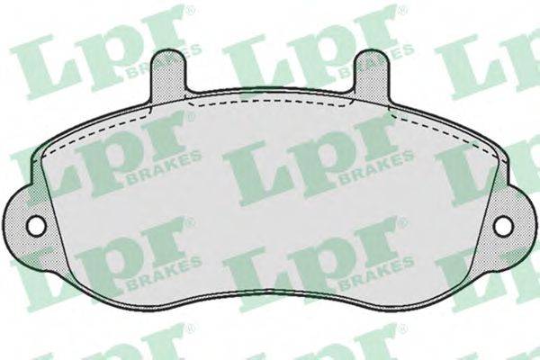 Комплект тормозных колодок, дисковый тормоз LPR 05P663