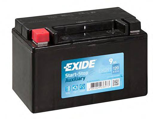 Стартерная аккумуляторная батарея; Стартерная аккумуляторная батарея EXIDE EK091
