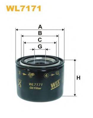 Масляний фільтр WIX FILTERS WL7171