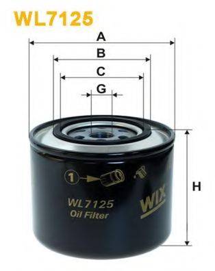 Масляний фільтр WIX FILTERS WL7125