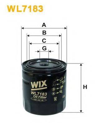 Масляный фильтр WIX FILTERS WL7183