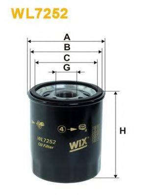 Масляный фильтр WIX FILTERS WL7252