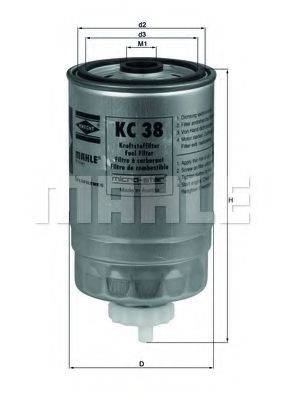 Топливный фильтр KNECHT KC 38
