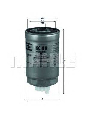 Топливный фильтр KNECHT KC 80