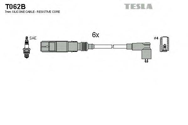 Комплект дротів запалення TESLA T062B