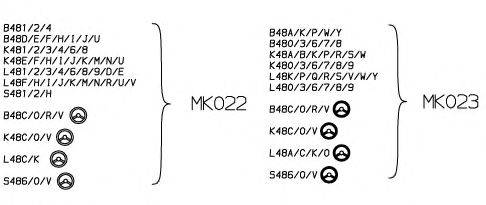Опора стійки амортизатора MONROE MK023