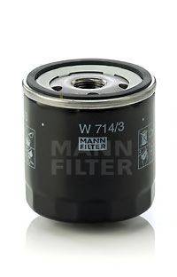 Масляний фільтр MANN-FILTER W 714/3