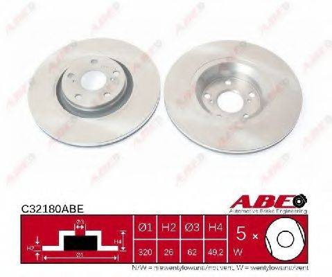 Тормозной диск ABE C32180ABE