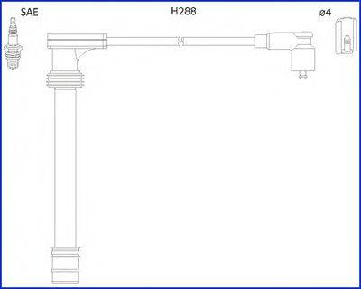 Комплект проводов зажигания HITACHI 134518