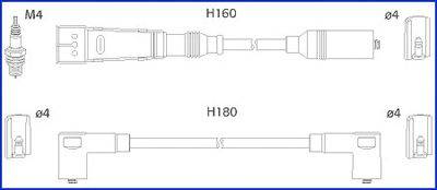 Комплект проводов зажигания HITACHI 134705