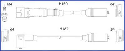 Комплект проводов зажигания HITACHI 134716
