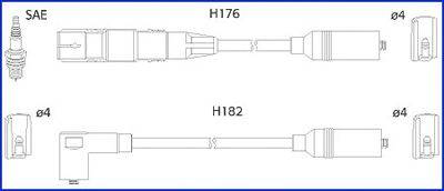 Комплект проводов зажигания HITACHI 134790