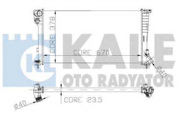 Радиатор, охлаждение двигателя KALE OTO RADYATOR 160900