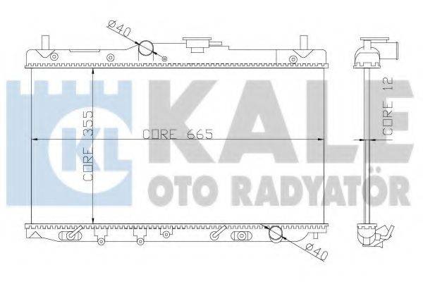 Радиатор, охлаждение двигателя KALE OTO RADYATOR 357700