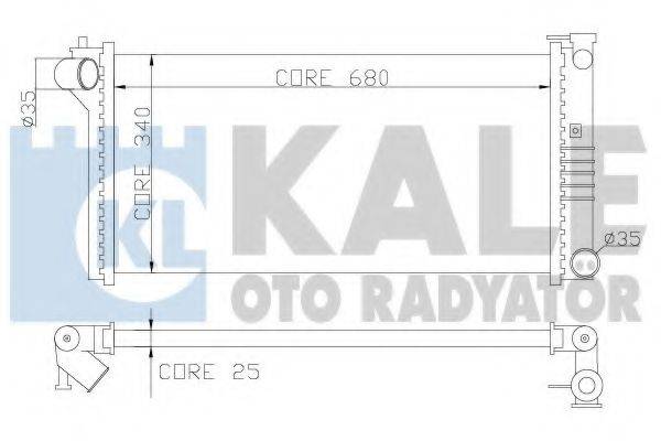Радиатор, охлаждение двигателя KALE OTO RADYATOR 359600