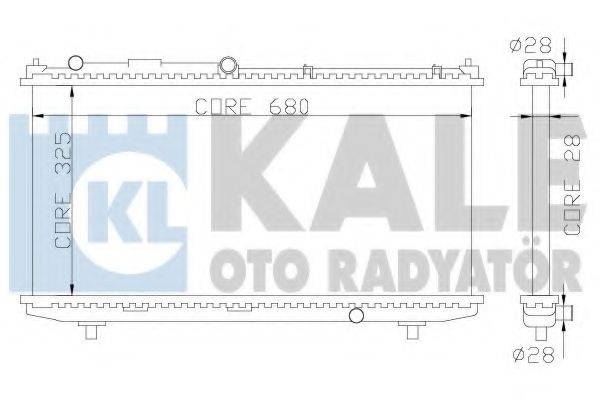 Радіатор, охолодження двигуна KALE OTO RADYATOR 359900