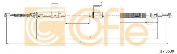 Трос, стояночная тормозная система COFLE 17.3530