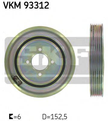 Ремінний шків, колінчастий вал SKF VKM 93312
