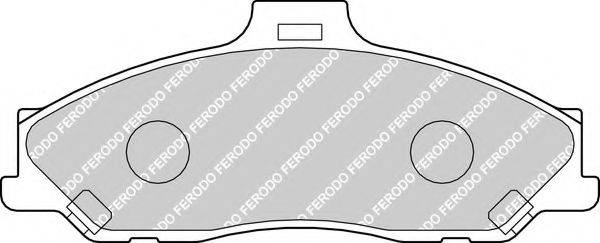 Комплект гальмівних колодок, дискове гальмо FERODO FDB1527