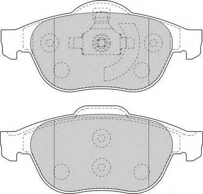 Комплект тормозных колодок, дисковый тормоз FERODO FDB1541