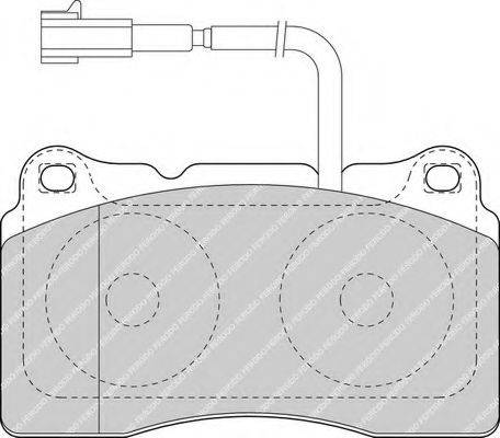 Комплект тормозных колодок, дисковый тормоз FERODO FDB1663