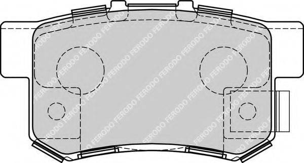 Комплект тормозных колодок, дисковый тормоз FERODO FDB1679