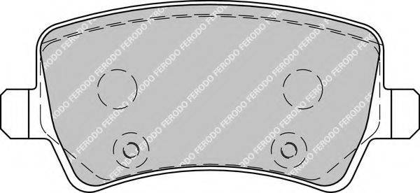 Комплект тормозных колодок, дисковый тормоз FERODO FDB1918