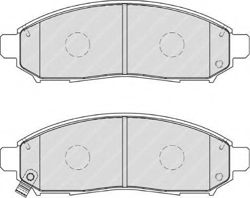 Комплект тормозных колодок, дисковый тормоз FERODO FDB1997