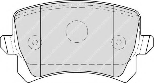 Комплект тормозных колодок, дисковый тормоз FERODO FDB4058
