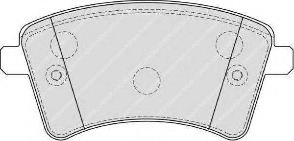 Комплект гальмівних колодок, дискове гальмо FERODO FDB4185