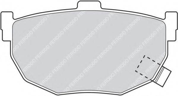 Комплект тормозных колодок, дисковый тормоз FERODO FDB638