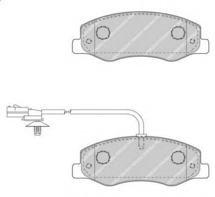 Комплект тормозных колодок, дисковый тормоз FERODO FVR4349