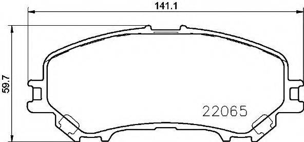 Комплект тормозных колодок, дисковый тормоз BREMBO P 56 100