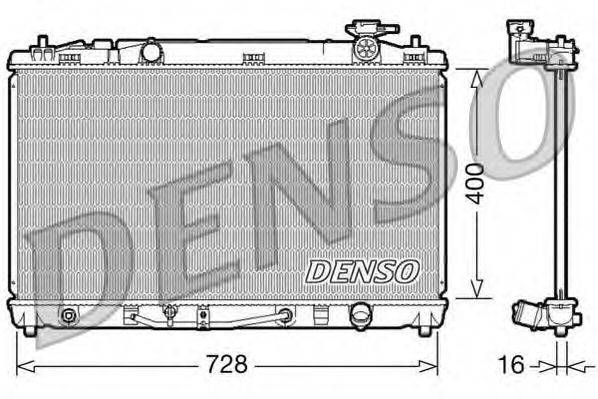 Радиатор, охлаждение двигателя DENSO DRM50042