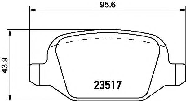 Комплект тормозных колодок, дисковый тормоз MINTEX MDB2051